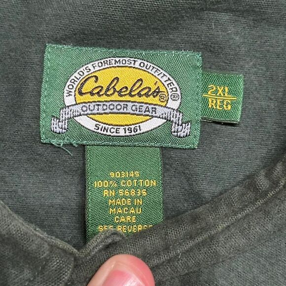 Vintage 90’s Cabela's Outdoor Gear Chamois Long Sleeve Button Down Shirt - Picture 3 of 3